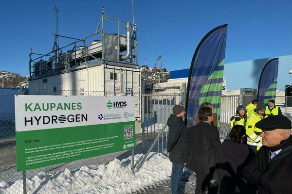 Nytt hydrogenanlegg åpnet i Egersund