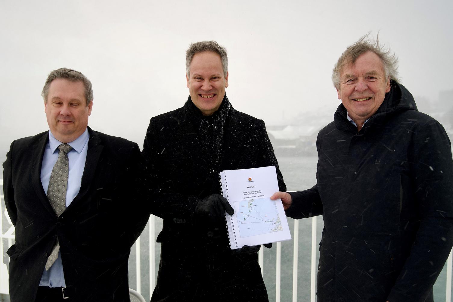 4,9 milliarder til hydrogenferjer over Vestfjorden