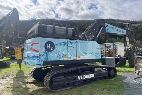 Enova åpner for støtte til hydrogengravemaskin