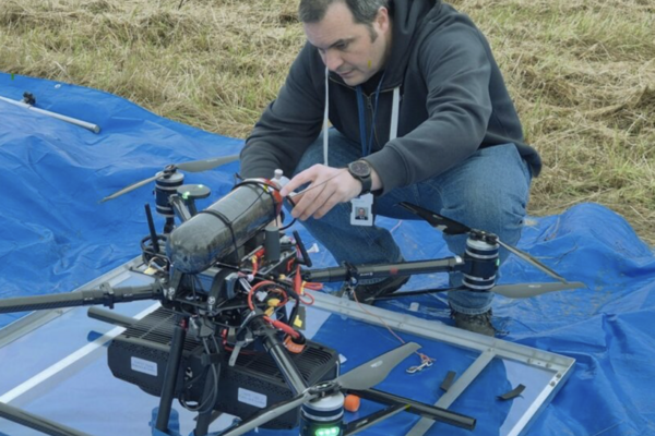 Hydrogendroner tar av