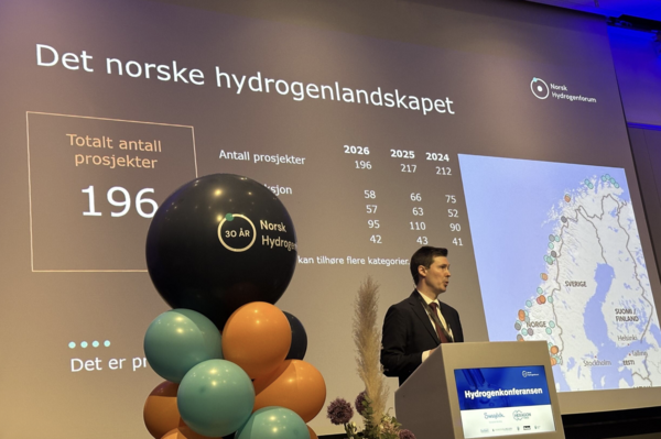 Fersk oversikt over hydrogen i Norge
