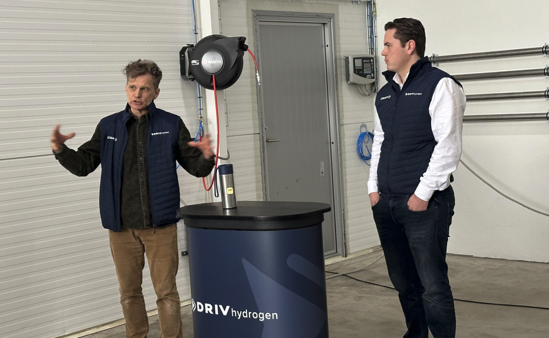 Aage Bjørn Andersen (COO i Napop) og Kristian Morken (daglig leder DRIV Hydrogen).